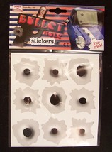 REALISTIC FAKE TRICK BULLET HOLE STICKERS gag decals novelty removable s... - £3.68 GBP