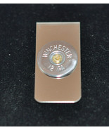 Winchester 12 Gauge Shotgun Shell Bullet Nickel Finish Money Clip (2)  N... - £19.10 GBP