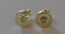 Rare Vintage Remington Peters  12 Gauge Shotgun Shell Bullet Cufflinks Custom Ma - £14.93 GBP