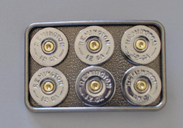Remington 12 Gauge Shotgun Shell Bullet Belt Buckle Custom Made in the USA - £29.08 GBP