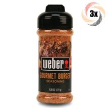 3x Shakers Weber Gourmet Burger Flavor Seasoning | 6oz | Gluten &amp; MSG Free - £22.72 GBP