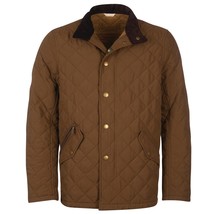 Barbour men shoveler quilted jacket in DARK SAND - size XXL - £135.31 GBP