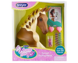 Breyer Sunset Mane Beauty Styling Head Palomino 7402 - £19.97 GBP