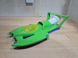 Vintage Speed Racing Boat Pool Bath Tub Toy Plastic Green Blue Race 12&quot; ... - £14.92 GBP