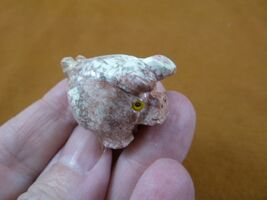 Y-PIG-TH-30) red white THREE LEGGED PIG pigs SOAPSTONE FIGURINE Lucky pi... - $8.99