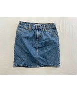 Old Navy Women&#39;s Denim Skirt Size 2 Cotton Pencil Blue Jean Mini Shirt - $11.77