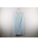 Vintage 90s Streetwear Womens Large Satin Trim Flower Night Gown Nighty ... - $54.09 CAD