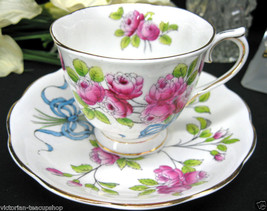 Royal Albert Fotm  Roses Victorian's Tea Cup And Saucer Duo - $27.17