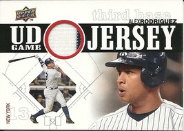 2010 Upper Deck UD Game Jersey Alex Rodriguez UDGJ-RO Yankees - £6.27 GBP