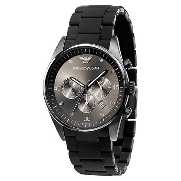 ARMANI AR5889 - MENS SPORTS CHRONOGRAPH SILICONE ACCENT WATCH