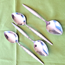 Oneida Community Stainless Venetia 4 Soup Spoons 6 7/8&quot; Burnished Handle... - £5.51 GBP