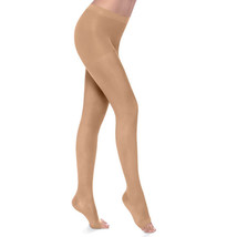 Tights Restful Den 140 Money Tip Open Graduated Compression Strong SILCA - £15.93 GBP