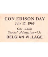 N. Y, World&#39;s Fair 1964 -65 Con Ed. Day BelgianVillage &amp; Postcard-N.Y.S.... - $6.56 CAD