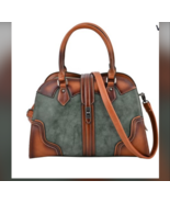 Green Faux Leather Cross Body Bag - $159.55 CAD