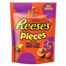 2 Bags of Reese&#39;s Pieces with Pretzel Chocolate Candy 170g Each -Free Shipping - £21.57 GBP