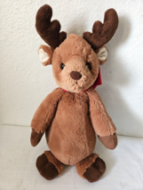 Bearington Collection Bean Bottoms Buck Moose Plush Stuffed Animal Brown... - $11.39