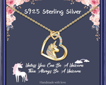 S925 Sterling Silver Unicorns Gifts to Girls, Sterling Silver Colorful C... - £16.68 GBP