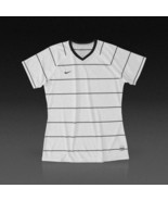 NWT Nike Womens Laser Jersey V Neck Soccer Short Sleeve Cardinal Stripes... - £15.89 GBP