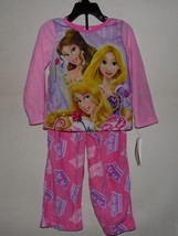 Disney Princess Girls Pajama 2-Piece Set NWT Size-4 - £9.53 GBP