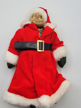 KCI Porcelain Santa Claus Doll Limited Edition Vintage Christmas 11&quot; Red - £26.54 GBP