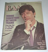 Robbie Robertson BAM Magazine Vintage 1983 David Bowie Frank Zappa Walte... - $24.99