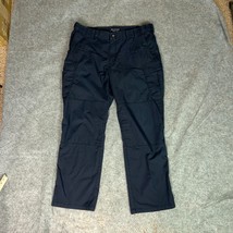 511 Tactical Mens Pants 38x30 Navy Straight Cargo Utility Workwear Ripstop - $24.98