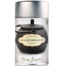 Tea Forte Organic English Breakfast Black Tea - Loose Leaf Tea - 50 Servings Can - $24.04