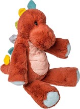 Mary Meyer Marshmallow Zoo Stuffed Animal Soft Toy 13&quot; Stegosaurus Orange Dino - £17.12 GBP