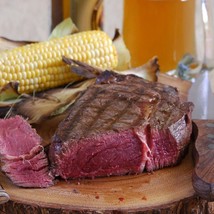 Grass Fed Beef Rib Eye Steaks - 12 steaks, 10 oz ea - £151.30 GBP