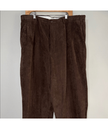 Chocolate Brown Corduroy Pants with Wide-Wale Texture - $26.80 CAD