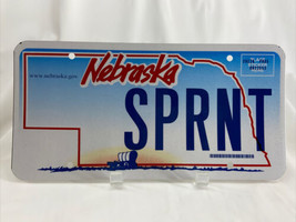 SPRNT Vintage Vanity License Plate Nebraska Personalized Auto Man-Cave D... - £33.50 GBP
