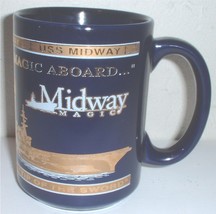 ceramic coffee mug: USN US Navy USS Midway CV-41 &quot;Midway Magic&quot; - £11.77 GBP