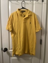 Polo Ralph Lauren Men&#39;s Polo Shirt Little Pony Classic Fit Size Medium Gold - $48.11