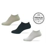 Womens 6 Pair Socks Rayon Cotton Casual Solid Color No Show Liner Anklet... - $17.64 CAD+