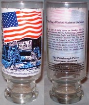 The Pittsburg Press Bicentennial Collection Glass The Flag of United States on t - $8.00
