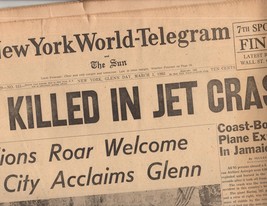 New York World-Telegram &amp; Sun March 1,1962 - $7.00