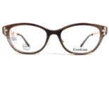 Bebe Eyeglasses Frames BB5168 200 TOPAZ GRADIENT Brown Gold Crystals 53-... - $41.88