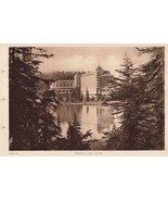 Canadian Pacific Rockies Byron Harmon Vandyck Photogravure Chateau Lake ... - $29.69