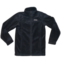 COLUMBIA Fleece Jacket Dark Grey Full Zip Long Sleeve Size L - £12.22 GBP