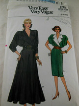 Vintage Very Easy Vogue Pattern 9769 Wrap Dress UNCUT Factory Folded Sz ... - £4.42 GBP