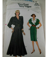 Vintage Very Easy Vogue Pattern 9769 Wrap Dress UNCUT Factory Folded Sz ... - $5.53