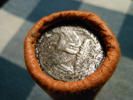 1964-D Obw Bu Roll Washington 90% Silver Quarters Original Bank Wrapped - £270.98 GBP