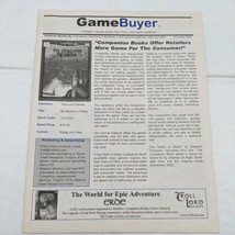 Game Buyer A Retailers Buying Guide Magazine Newspaper Nov 2002 Impressions Ad - £84.47 GBP