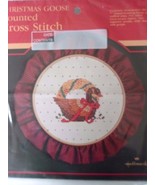 &quot;Christmas Goose&quot; Counted Cross Stitch Kit, Hallmark Brand - $7.79