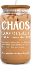 Chaos Coordinator Glass Tumbler Thank You Gift for Women Manager Office ... - $37.39