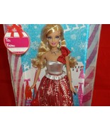 Barbie Holiday Wishes 2013  Doll White Red Sparkle Dress - $28.99