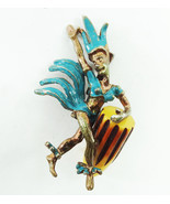 Vintage Charles F. Worth Bakelite Turquoise Latin Rio Dancer Figural Brooch - £74.96 GBP