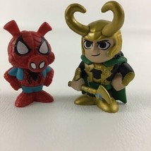 Funko Marvel Mini Action Figures Topper Lot Micro Spider-Ham Loki Superh... - $16.78