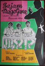 1963 Original Movie Poster Blockhead Fair Foire Aux Cancres French Yugoslav - £91.74 GBP