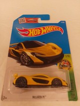Hot Wheels 2016 #071 Yellow McLaren P1 10SP Wheels HW Exotics Series 1/10 MOC - £9.42 GBP
